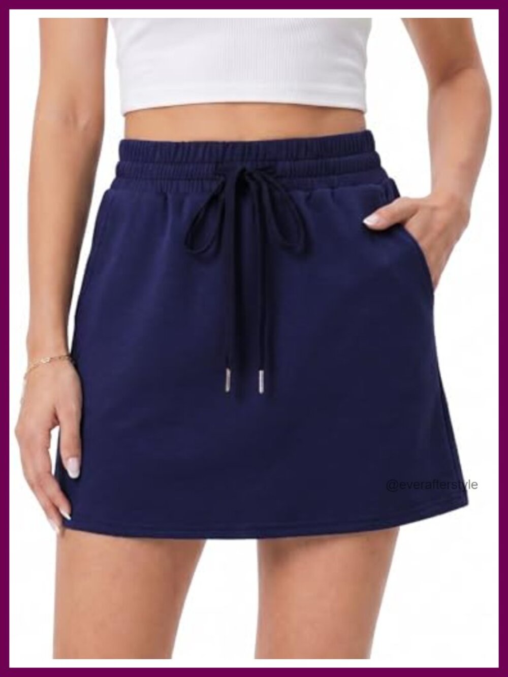 Women's Athletic Skort with Pockets Built-in Shorts High Waist Mini Tennis Golf